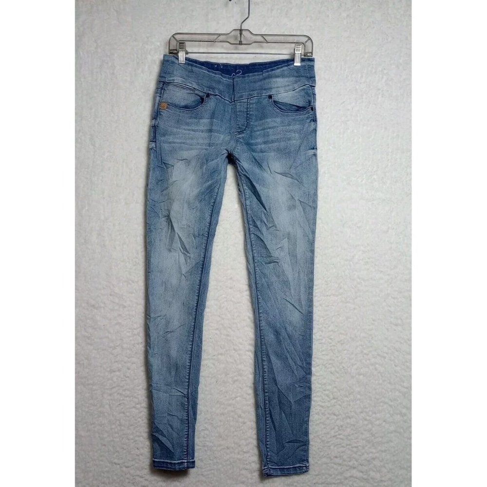 LOLA jeans ANNA CB Mid Rise 4 Way Stretch 360 Comfort Women Size 6 Light Blue